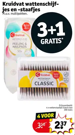 Kruidvat Kruidvat wattenschijfjes en staafjes aanbieding