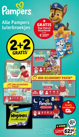 Kruidvat Alle Pampers luierbroekjes aanbieding