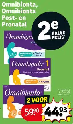 Kruidvat Omnibionta, Omnibionta Post en Pronatal aanbieding