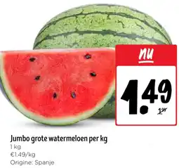 Jumbo Jumbo grote watermeloen aanbieding