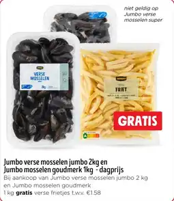 Jumbo Jumbo verse mosselen jumbo en Jumbo mosselen goudmerk dagprijs aanbieding