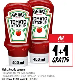 Jumbo Heinz koude sauzen aanbieding