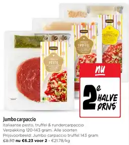 Jumbo Jumbo carpaccio aanbieding
