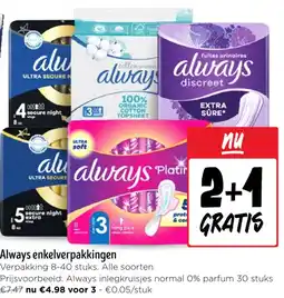 Jumbo Always enkelverpakkingen aanbieding