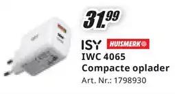 MediaMarkt ISY IWC 4065 Compacte oplader aanbieding