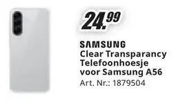MediaMarkt Samsung Clear Transparancy Telefoonhoesje voor Samsung aanbieding