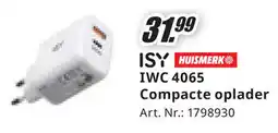 MediaMarkt ISY IWC 4065 Compacte oplader aanbieding