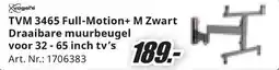 MediaMarkt TVM 3465 Full-Motion+ M Zwart Draaibare muurbeugel aanbieding
