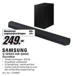 MediaMarkt Samsung Q-SERIES HW-Q600C Soundbar aanbieding