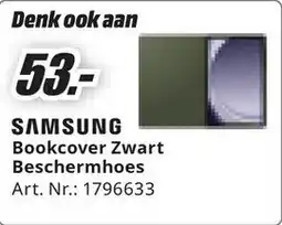 MediaMarkt Samsung Bookcover Zwart Beschermhoes aanbieding