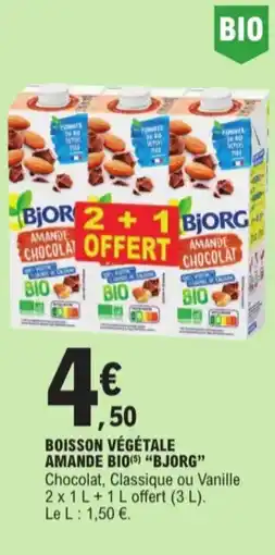 E.Leclerc Bjorg boisson végétale amande bio aanbieding