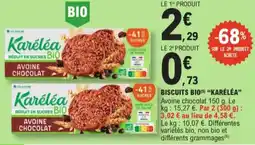 E.Leclerc Karéléa biscuits bio aanbieding