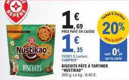 E.Leclerc Nustikao biscuits pâte à tartiner aanbieding