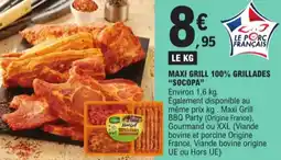 E.Leclerc Socopa maxi grill 100% grillades aanbieding
