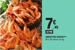 E.Leclerc Crevettes cuites aanbieding