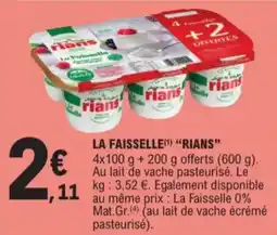 E.Leclerc Rians la faisselle aanbieding
