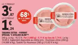 E.Leclerc L'atelier blini tarama extra - format spécial aanbieding