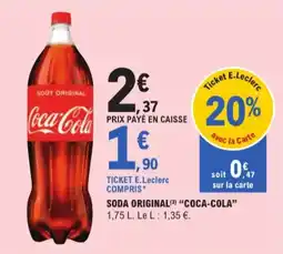 E.Leclerc Coca-cola soda original aanbieding