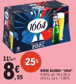 1664 bière blonde 5.50% vol.
