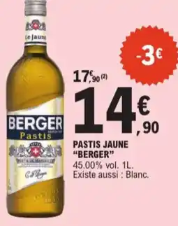 Berger pastis jaune 45.00% vol