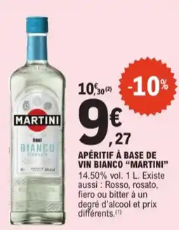 E.Leclerc Martini apéritif à base de vin bianco 14.50% vol aanbieding