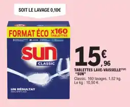 E.Leclerc Sun tablettes lave-vaisselle aanbieding