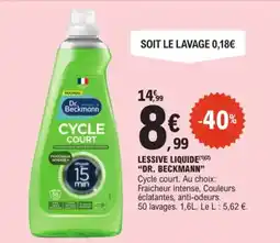 E.Leclerc Dr. Beckmann lessive liquide aanbieding