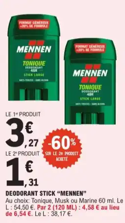 E.Leclerc Mennen deodorant stick aanbieding