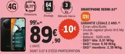 E.Leclerc Xiaomi smartphone redmi A3 aanbieding
