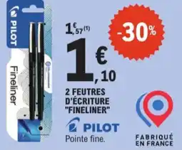 E.Leclerc Pilot 2 feutres d'écriture fineliner aanbieding