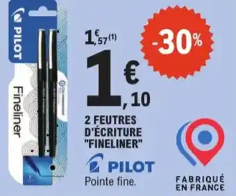 E.Leclerc Pilot 2 feutres d'écriture fineliner aanbieding