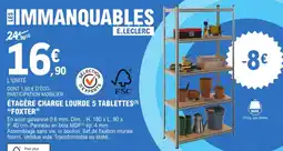 E.Leclerc Foxter étagère charge lourde 5 tablettes aanbieding