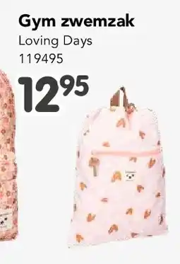 Happyland Gym zwemzak Loving Days aanbieding