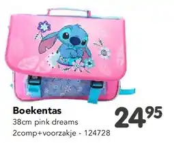 Happyland Boekentas 38cm pink dreams 2comp+voorzakje aanbieding