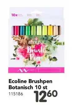 Happyland Ecoline Brushpen Botanisch 10 st aanbieding