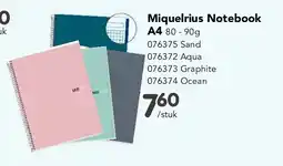 Happyland Miquelrius Notebook A4 80 - 90g aanbieding