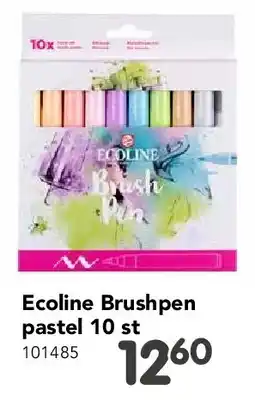 Happyland Ecoline Brushpen pastel 10 st aanbieding