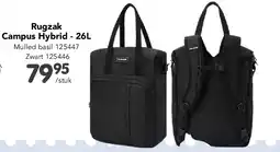 Happyland Rugzak Campus Hybrid - 26L Zwart aanbieding