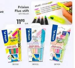 Happyland Frixion Fluo stift set 6 kleuren aanbieding