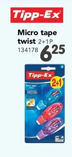 Happyland Micro tape twist 2+1P aanbieding