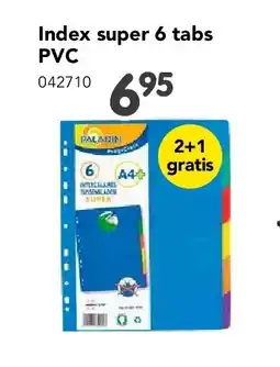 Happyland Index super 6 tabs PVC aanbieding