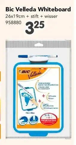 Happyland Bic Velleda Whiteboard 26x19cm + stift + wisser aanbieding