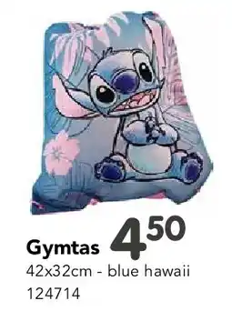 Happyland Gymtas 42x32cm - blue hawaii aanbieding