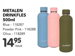Happyland METALEN DRINKFLES 500ml Blue aanbieding