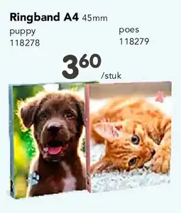 Happyland Ringband A4 45mm puppy aanbieding