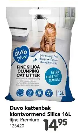 Happyland Duvo kattenbak klontvormend Silica 16L aanbieding