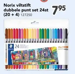 Happyland Norix viltstift dubbele punt set 24st (20 + 4) aanbieding