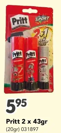 Happyland Pritt 2 x 43gr (20gr) aanbieding