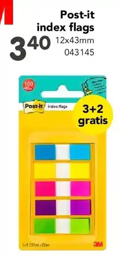Happyland Post-it index flags 12x43mm aanbieding