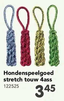 Happyland Hondenspeelgoed stretch touw 4ass aanbieding
